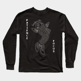 Japanese Koi Fish Focus and Patience Long Sleeve T-Shirt